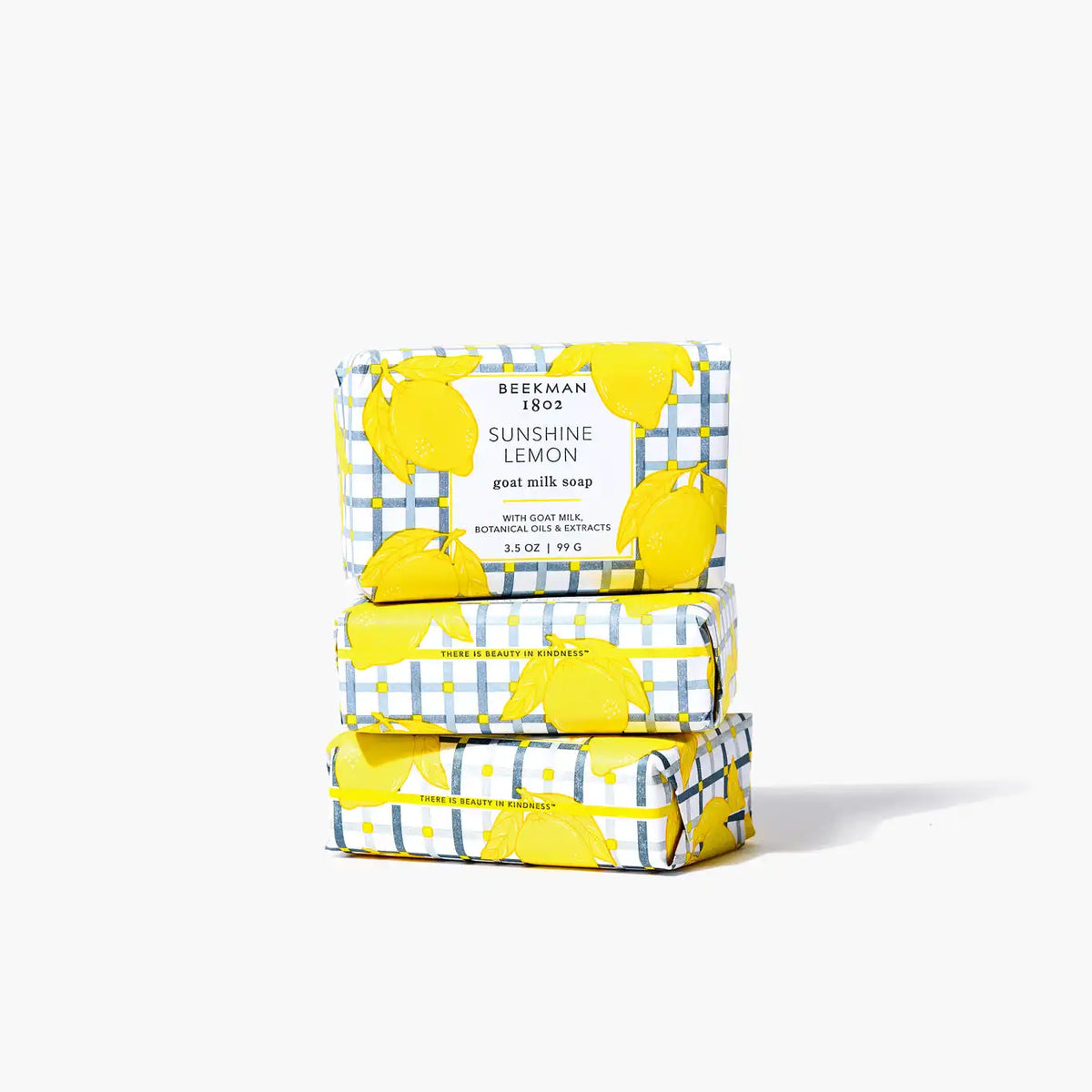 Sunshine Lemon 3-Pack Palm-Sized Bar Soap Set